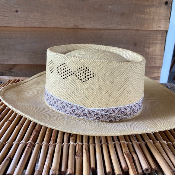 Vintage Stetson Derringer 60s/70s Genuine Panama Hat - Picture 6 of 16